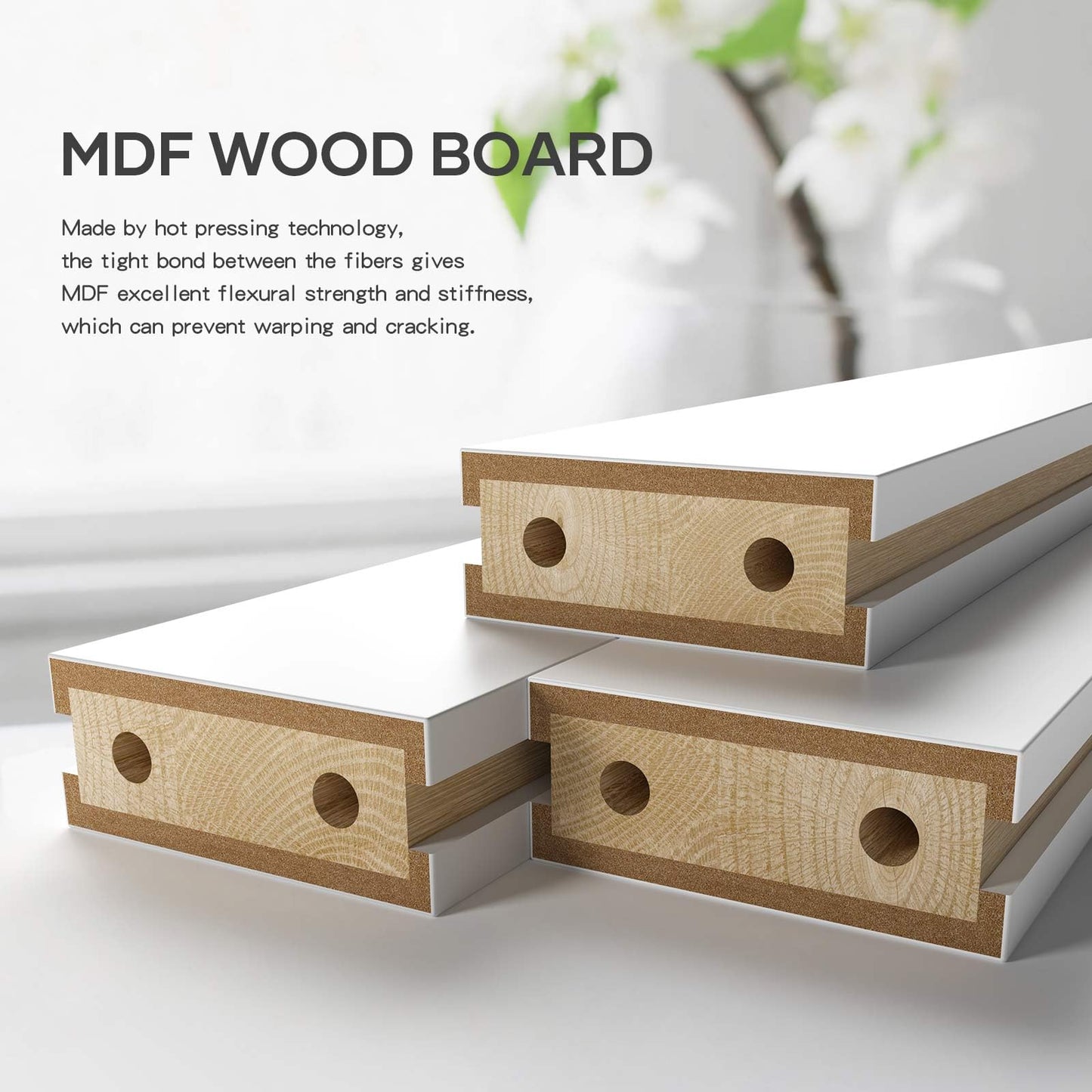 ROYMELO 42x80 Inch White Sliding Barn Door Slab with 7ft Hardware Kit Included, 5-Panel, MDF Wood Panel Covered with Water-Proof Scratch-Proof PVC Surface, Simple DIY Assembly