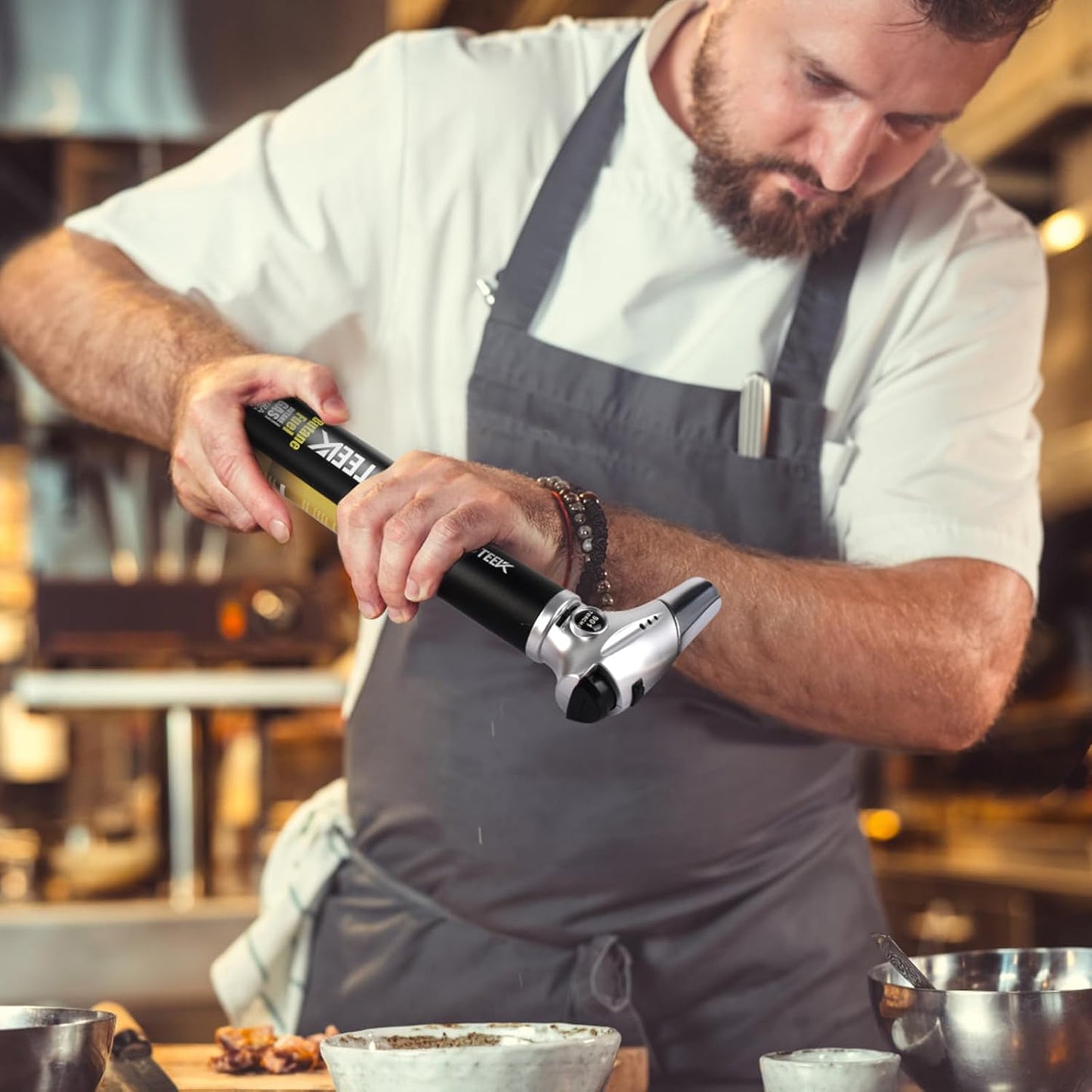TBTEEK Cooking Torch - Versatile Kitchen Lighter with Butane Fuel for BBQ, Baking & Soldering (2 Can)