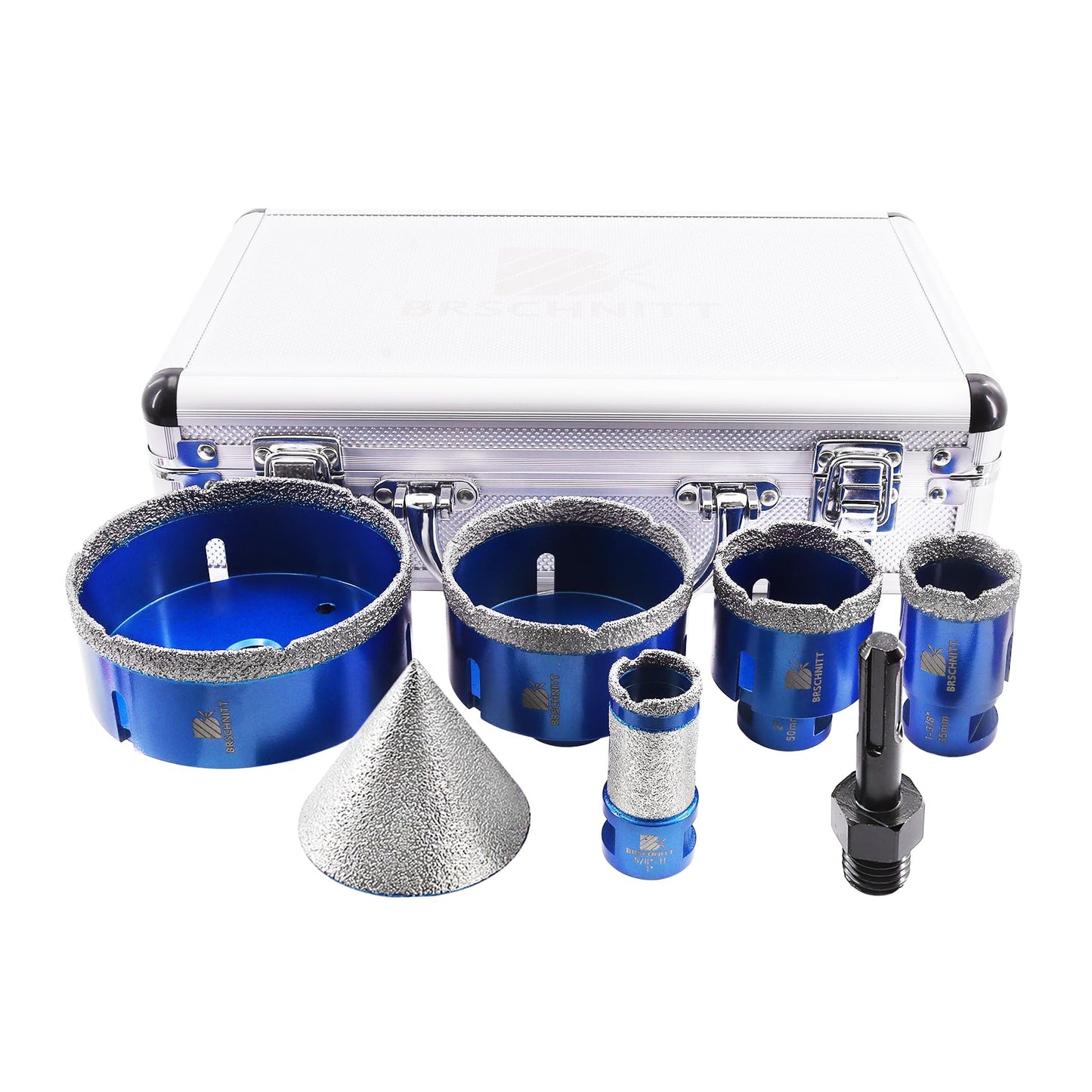 2-3/4 Inch Diamond Core Drill Bit for Porcelain Tile Diamond Core Drill Bit Set 7pcs Tile Hole Saw Kit