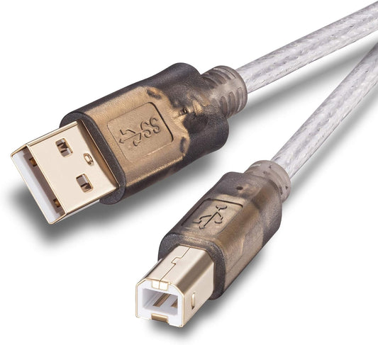 Jelly Tang 30Ft,2.0 etc(30 Ft/10M) Printer Cable Printer Scanner Cable Cord USB Type A Male to B Male High Speed