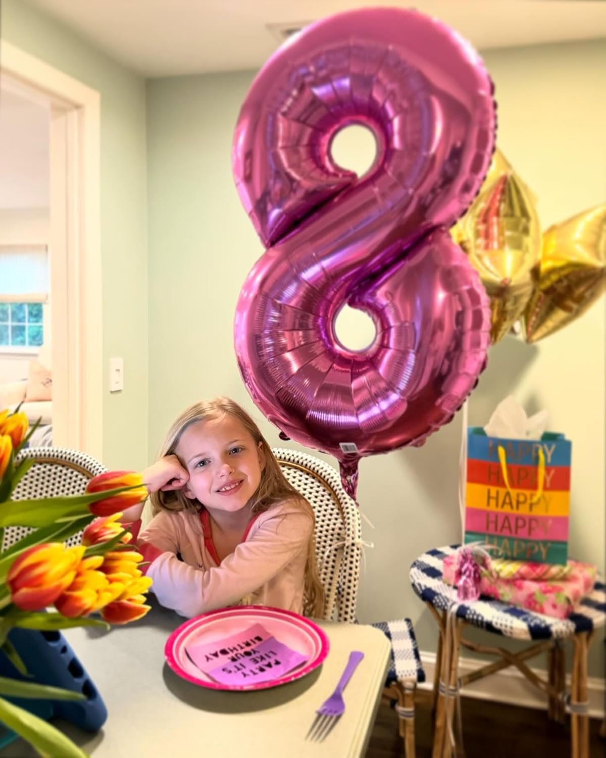Pink Number Balloon by [Brand Name] - 40 Inch 0 Balloon for Birthday Decorations | Perfect Party Supplies for Women
