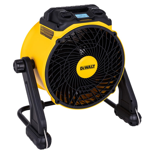 DEWALT Air Purifier Fan with Filter, Industrial Shop Fan High Velocity 4000CFM with Air Quality Sensor, LED Display, 9H Timer, 360° Tilt for Garage, Jobsite, Warehouse, Home, 16 inch, DXF1612
