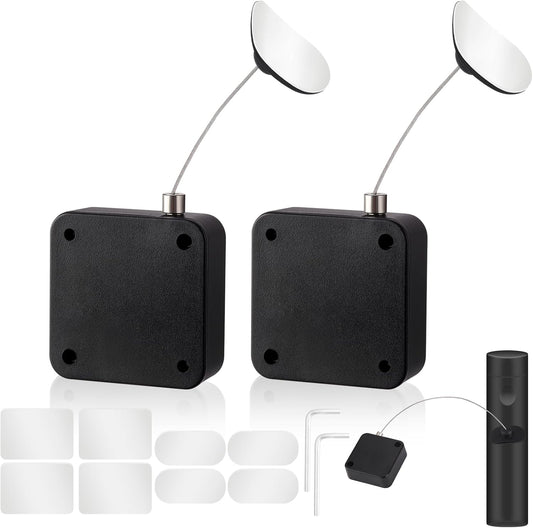 MERDTTES 6.5 (2 Ft Retractable Remote Control Tether Locks, Security Lanyard Lock with Adjustable Leash Length Clasp
