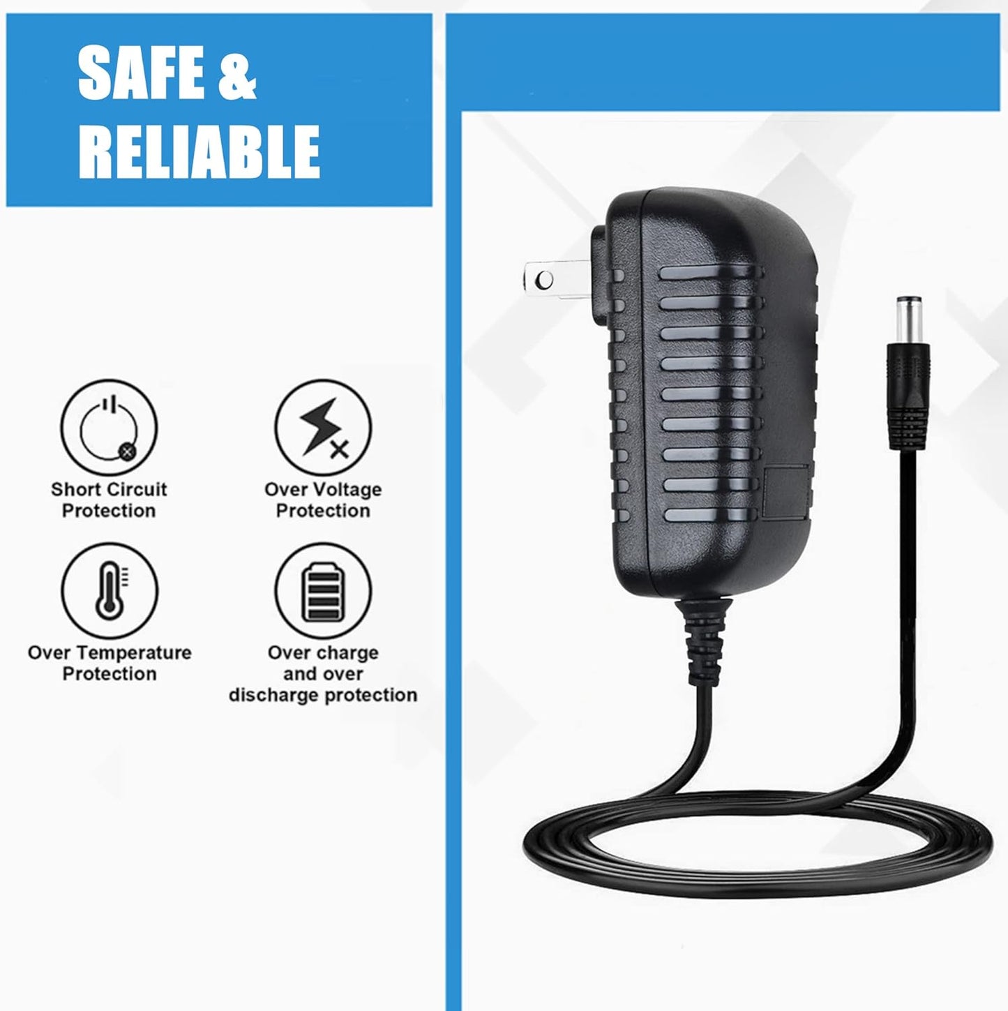 SLLEA AC Adapter Replacement for EasyN WiFi Wireless IP Color Camera Webcam Cam Baby Monitor Audio