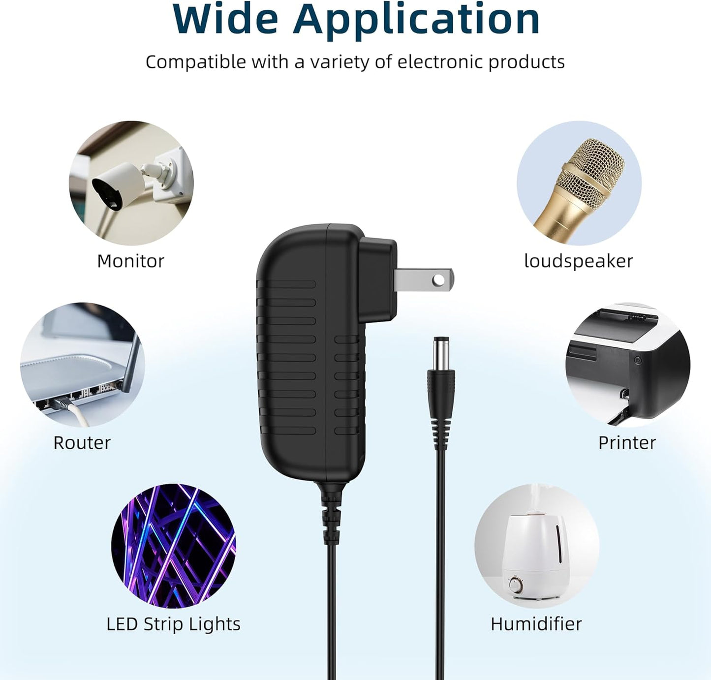 MDCGPower 12V 1A 1000mA 12W Adapter,12W 12V Power Supply Adapter, AC/DC AC Switching Adapter DC Charger for CCTV