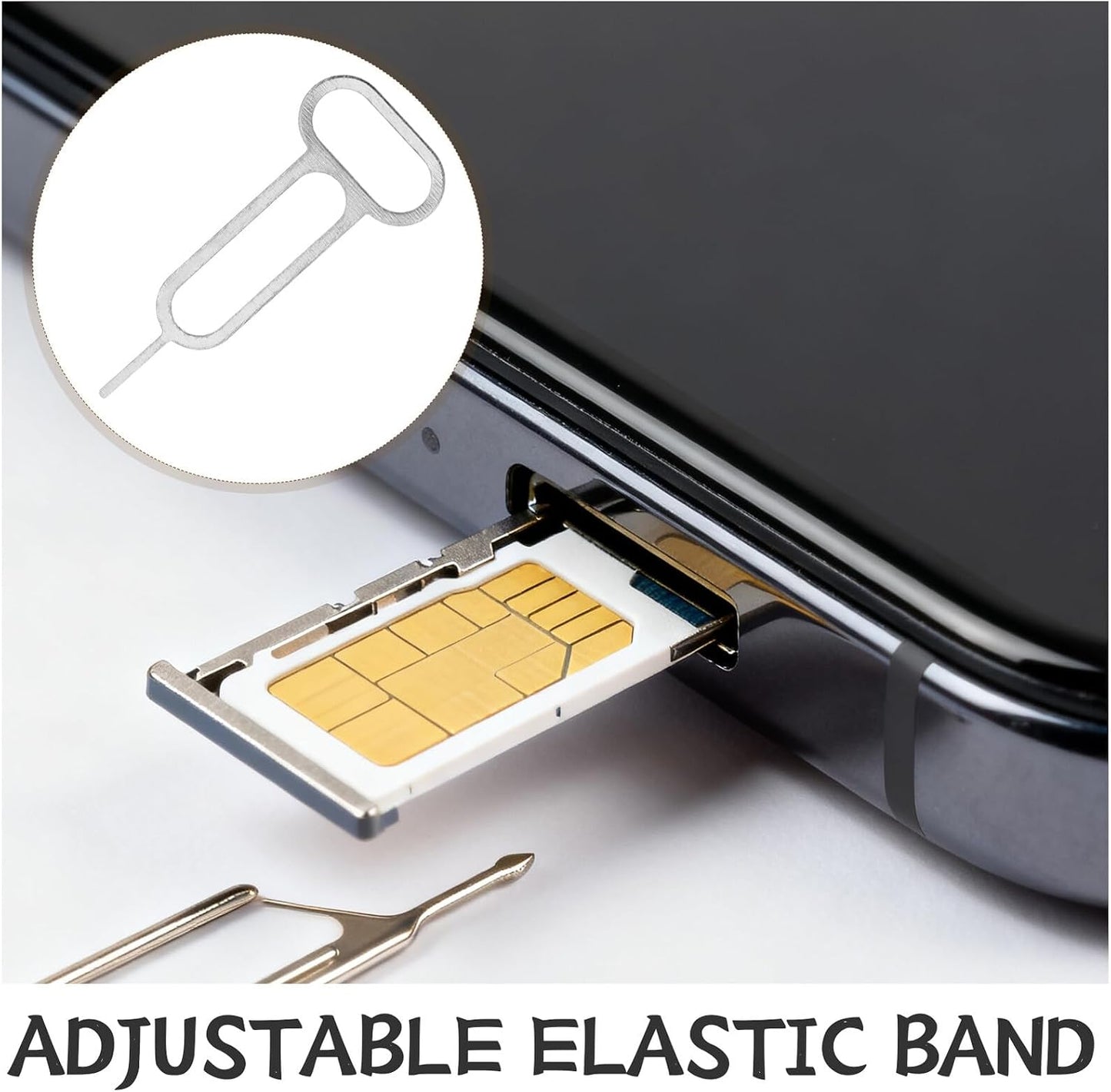 300pcs Set OUNONA Sim Card Tool Kit with Needle Pins for Mobile Phones Universal Sim Card Ejector Pin and Disassembly