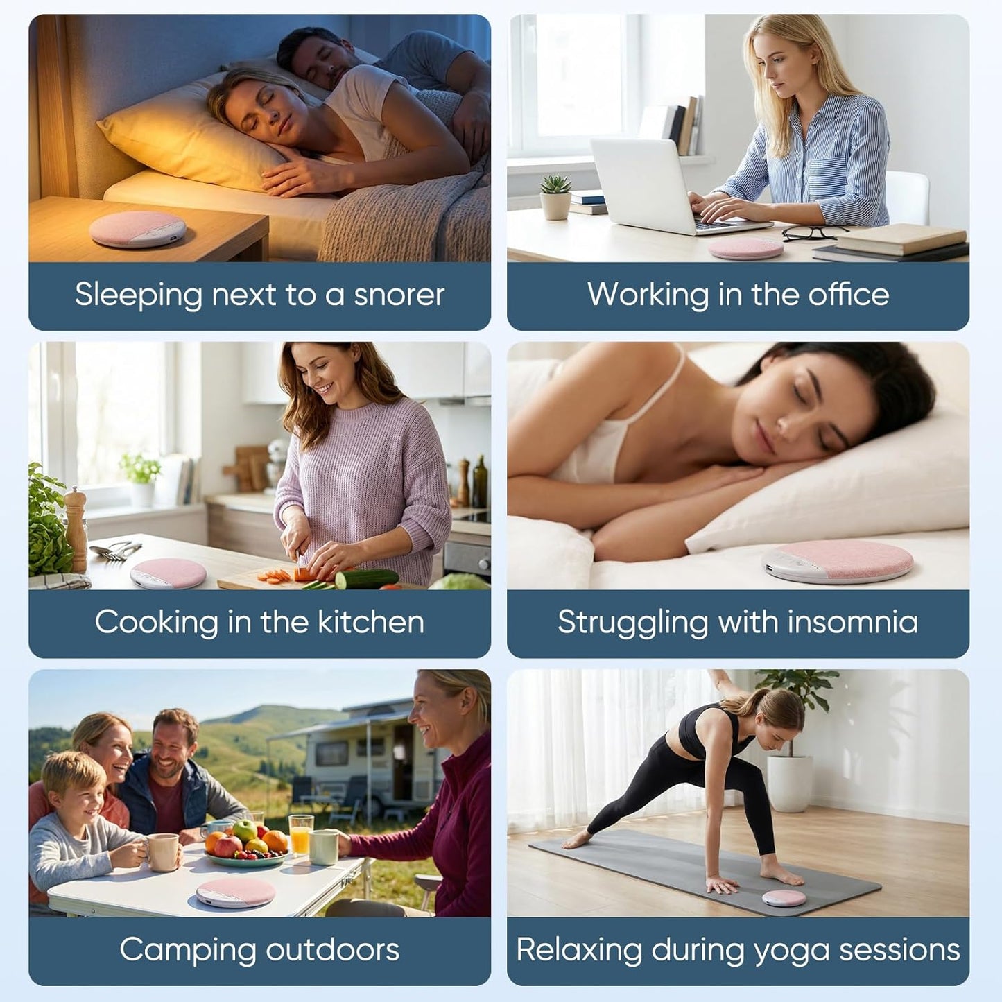 Lyercw 2026 New Sleep Pillow Speaker, Bluetooth Pillow Speaker, Ultra-Thin Stereo Bass with Timer and White Noise Sleep