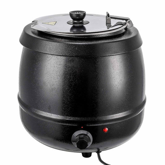 DEXSO 10.5Qts Commercial Soup Kettle Warmer with Hinged Lid and Detachable Stainless Steel Pot - Ideal for Parties, Buffets, and Catering Events