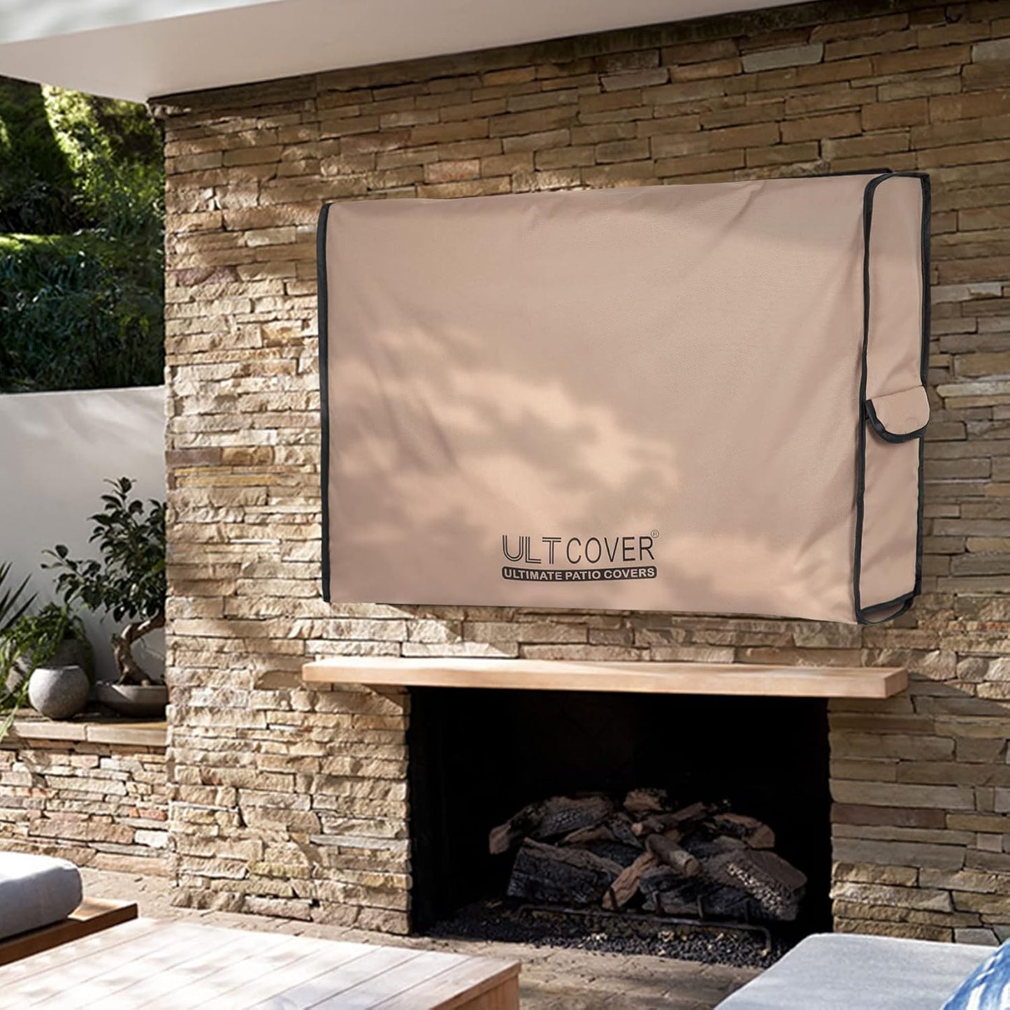 46-49 inch ULTCOVER Waterproof Outdoor TV Cover for Outside Flat Screen Televisions with Mounts and Stands