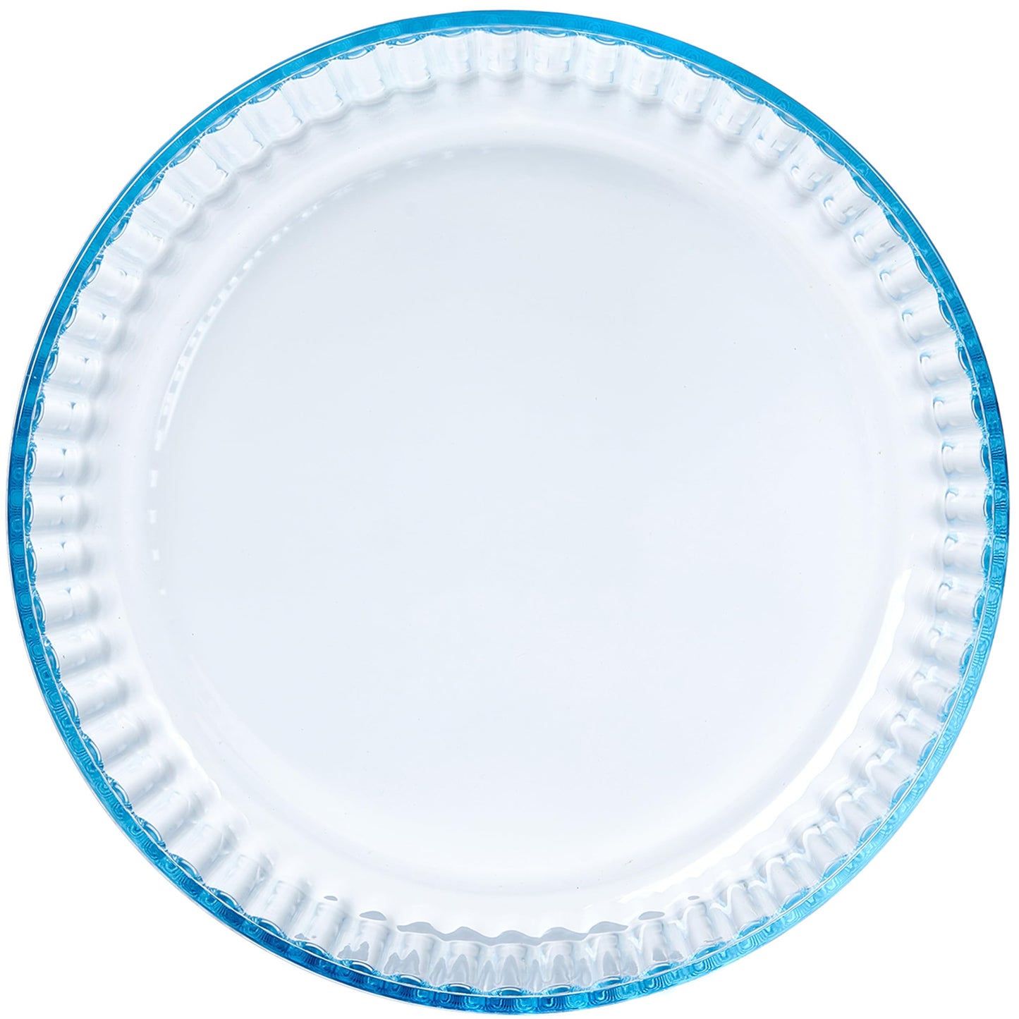 RONDURE Deep Pie Dish for Baking 10-inch Glass Pie Plate Pan Clear - 2.3 Inch Deep - for Oven Baking Crust Quiche and Serving