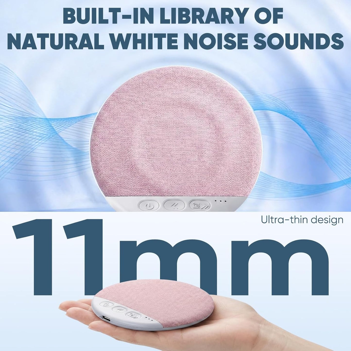 Generic 2026 New Sleep Pillow Speaker, Bluetooth Pillow Speaker for Sleeping with White Noise Timer Wireless Sleep Aid