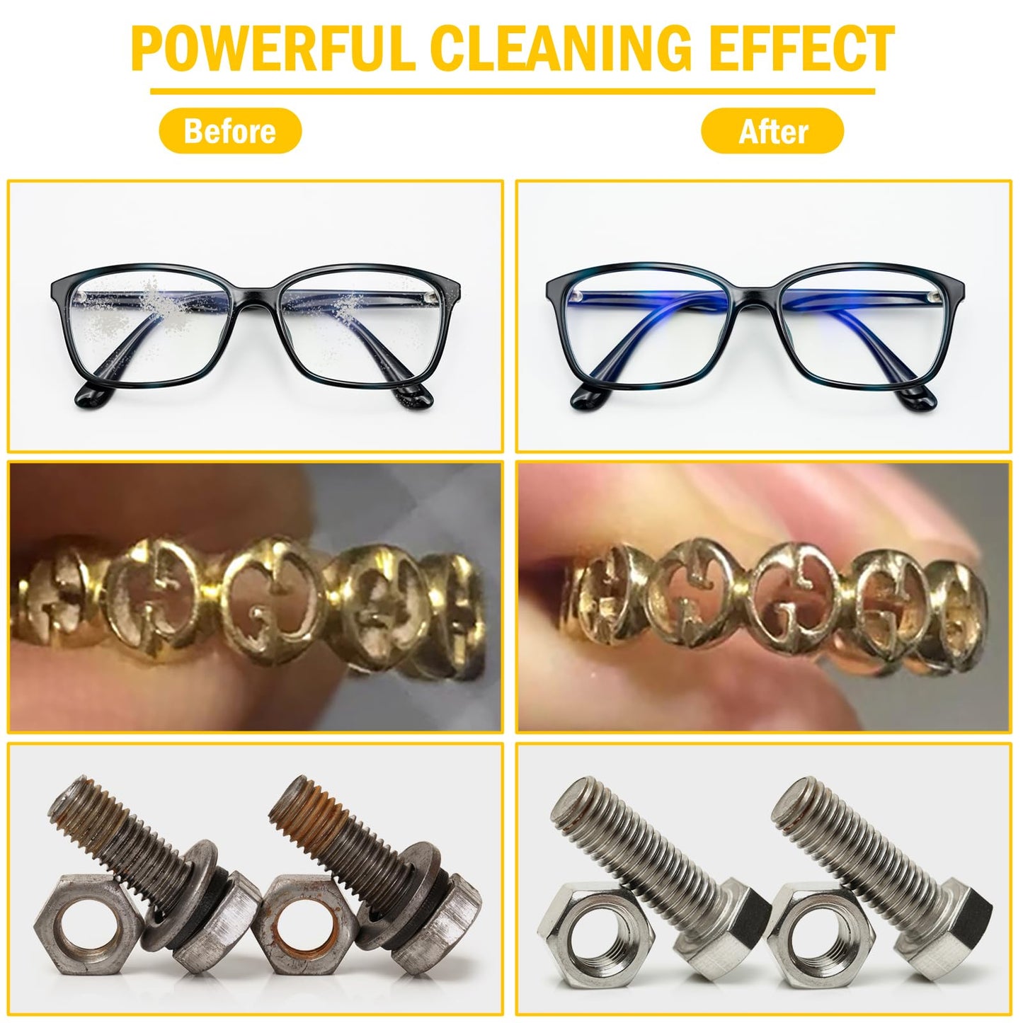 EIWEI 6L Ultrasonic Cleaner Professional Power-Adjustable Knob Jewelry Cleaning Machine with Heater Timer for Carburetor, Jewelry, Glasses, Dentures, Circuit Boards, Automotive Parts