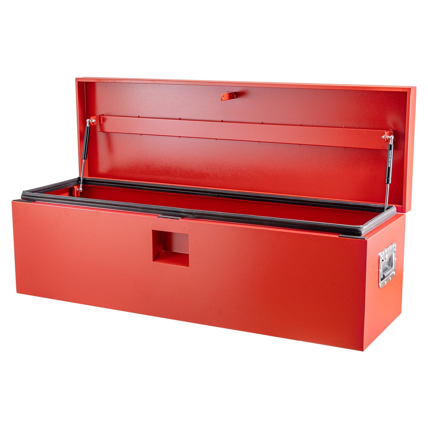 PeakPursuit Heavy Duty Steel Truck Bed Toolbox – 36x15 in Weatherproof Storage Chest, Dual Hydraulic Levers, Lock & Keys, Waterproof for Pickup, Trailer, RV, Garage, Workshop – Red