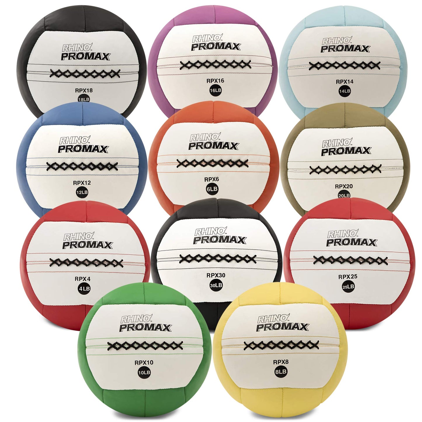 Champion Sports RPX12 Rhino Promax Slam Balls, 12 lb, Soft Shell with Non-Slip Grip, Medicine Wall Exercise Ball for Weightlifting, Plyometrics, Cross Training, & Home Gym Fitness