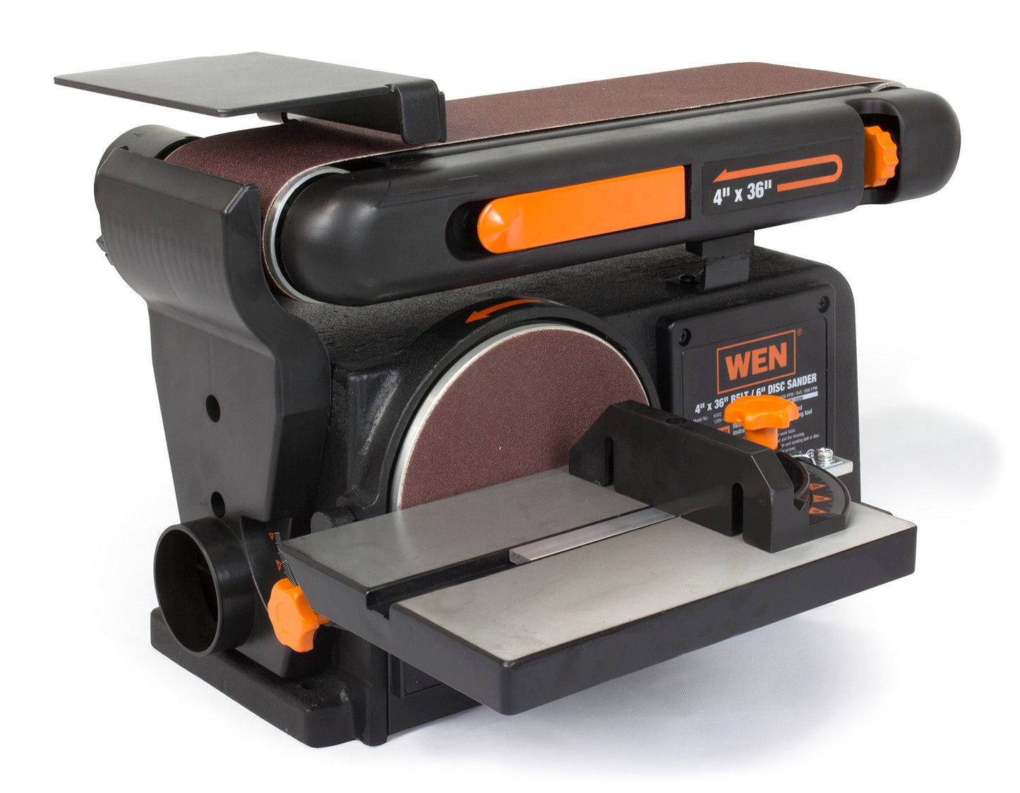 WEN JT630H 10-Amp 6-Inch Spiral Benchtop Jointer & 6502T 4.3-Amp 4 x 36 in. Belt and 6 in. Disc Sander with Cast Iron Base