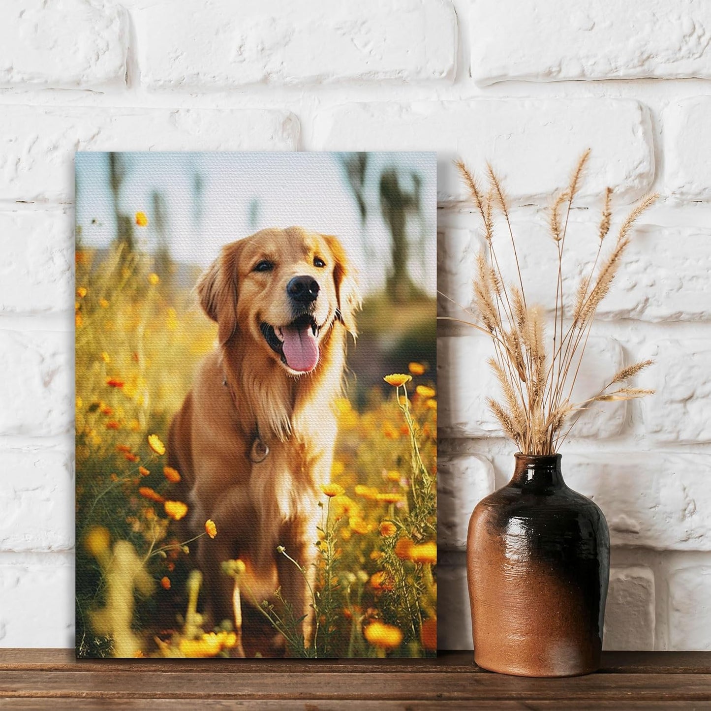 SPECPIX Custom Canvas Prints with Your Photos Customized Canvas Wall Art Personalized Canvas Pictures Gifts for Pet Dog Baby Family Mom Dad Men Women Couple Boyfriend Girlfriend Framed 24x36