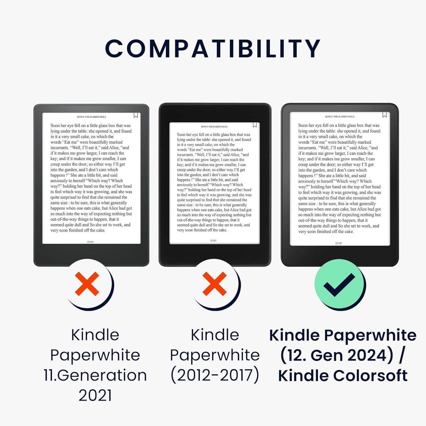 kwmobile (2024)/Colorsoft Case Compatible with Amazon Kindle Paperwhite Case - eReader Cover - Embossing Flowers Green