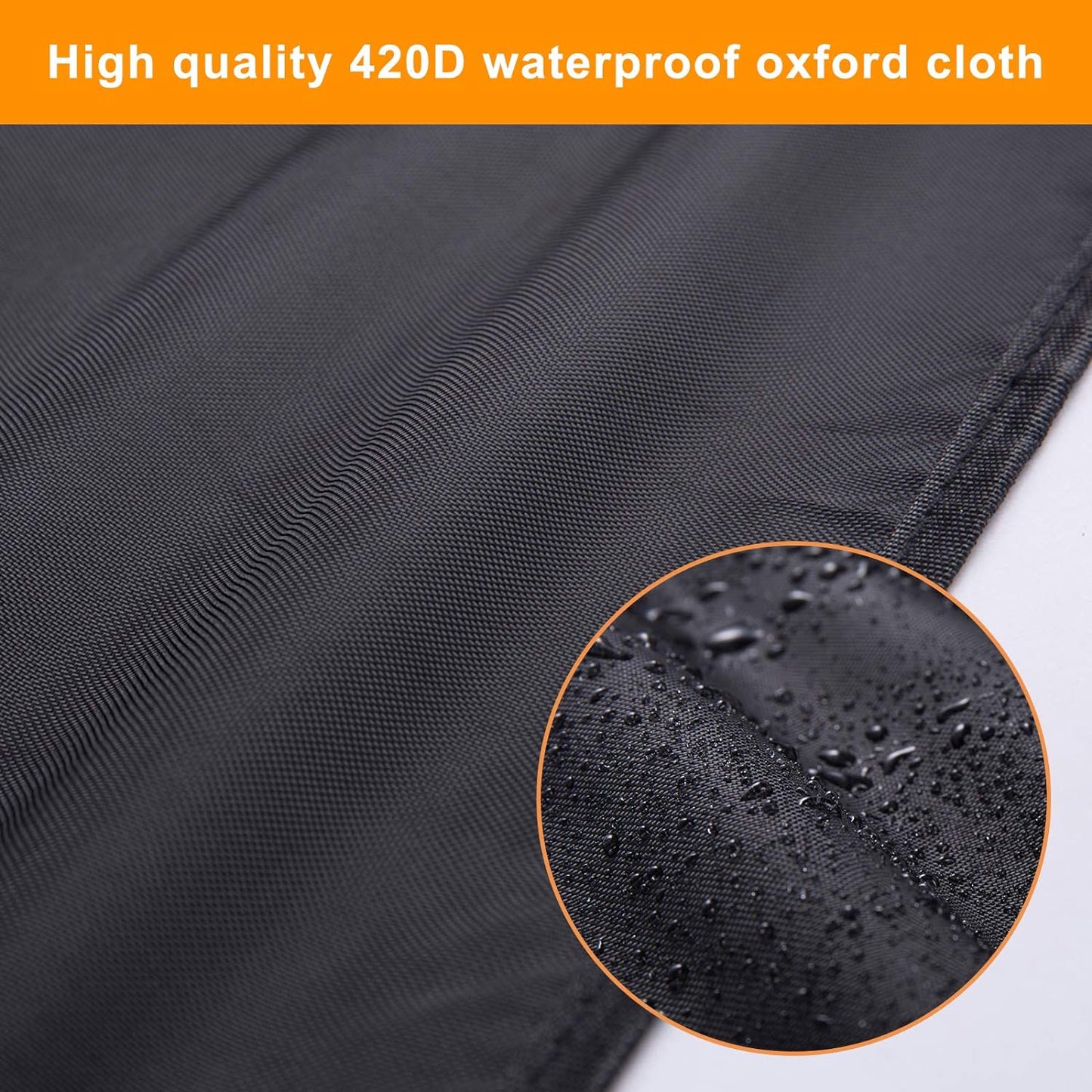 2Pack Waterproof Computer Monitor Dust Cover, Luxiv Black Full Body Cover for Computer Screen Protective Sleeve