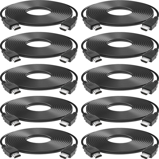 Spofit 10 Pack 3ft, 18Gbps Cord,1080p@60Hz,Dolby PS3,TV, HDMI Cable High Speed HDMI Braided TrueHD,DTS-HD Compatible