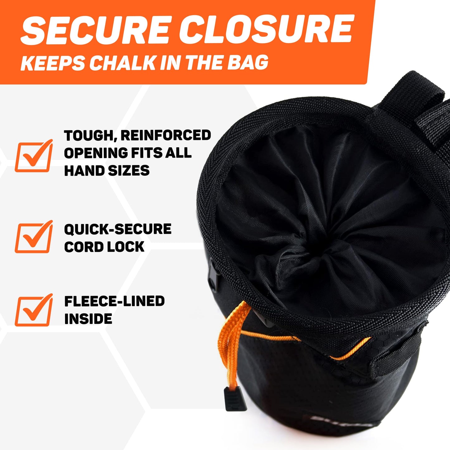Chalk Bag for Rock Climbing - Rock Climbing Gifts Gear Accessories - Weight Lifting, Gym, Bouldering, Disc Golf, Wall, Rock Climbing Chalk Bag