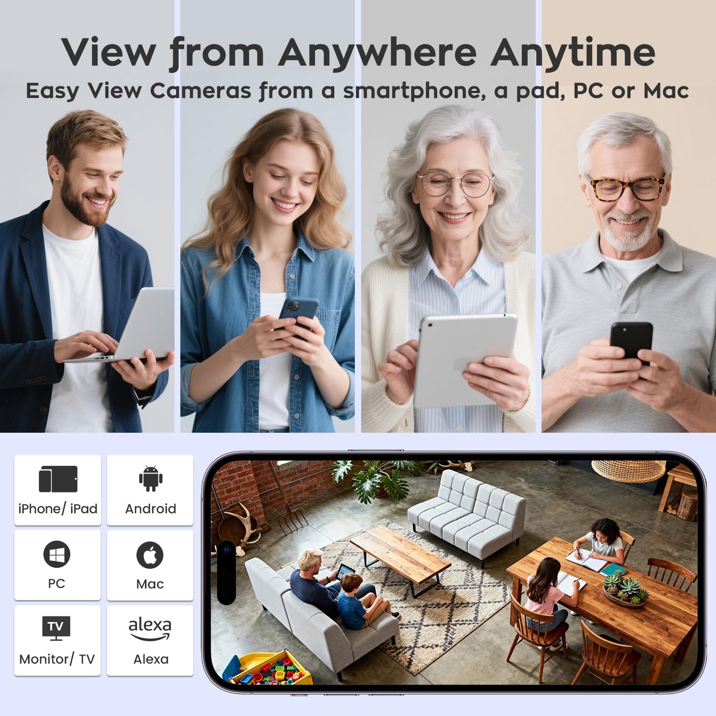 xmartO 4K 8MP Heavy-Duty WiFi 6 Security Camera System Bundle, 10-Channel NVR & 10 Heavy-Duty 8MP Plug-in AI PTZ Wireless Cameras, 2-Way Audio, IP66 Weatherproof, Long Range WiFi6, 0 Monthly Fee