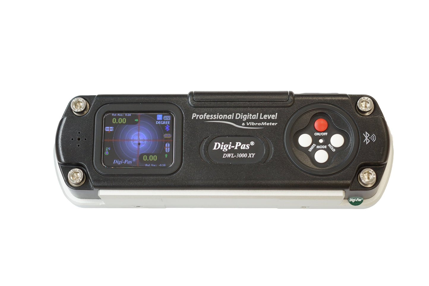 Digi-Pas DWL3000XY-B 2-Axis Digital Machinist Level & Inclinometer with BLUETOOTH, 0.002”/ft (0.2mm/M) 6 Inch , Black