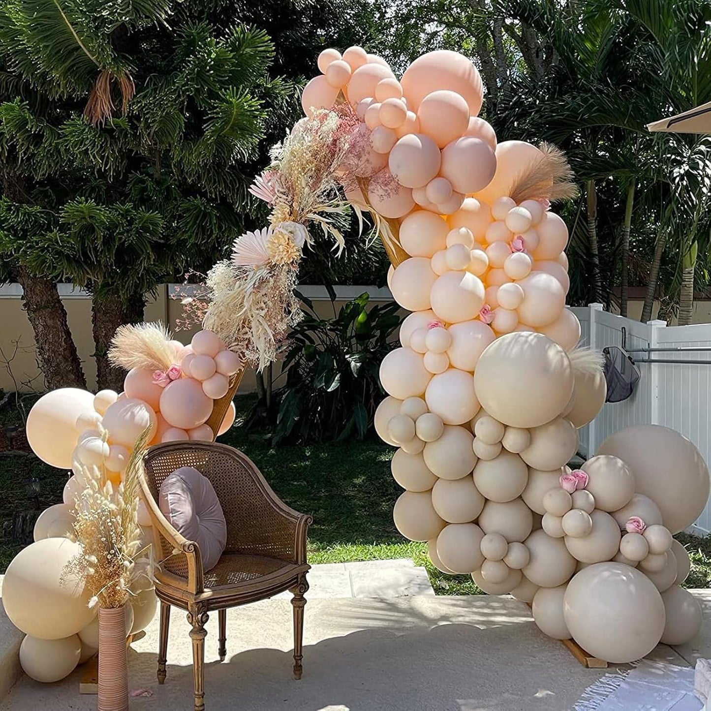 PartyWoo Pearl Beige Balloons - 50pcs 12 Inch Off White Latex Balloons for Weddings & Celebrations