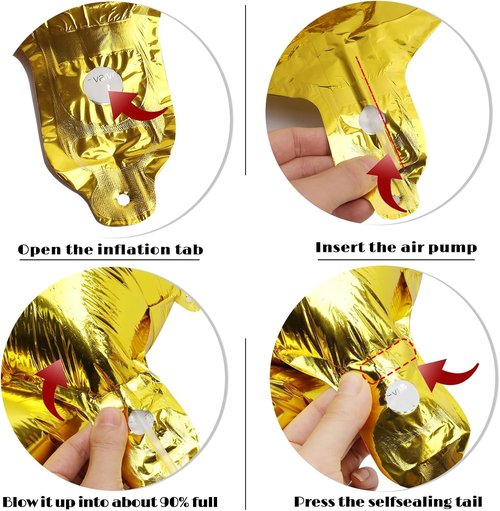 Gold Number 16 Balloon - 40 Inch Golden Birthday Decoration for 16th Party Supplies