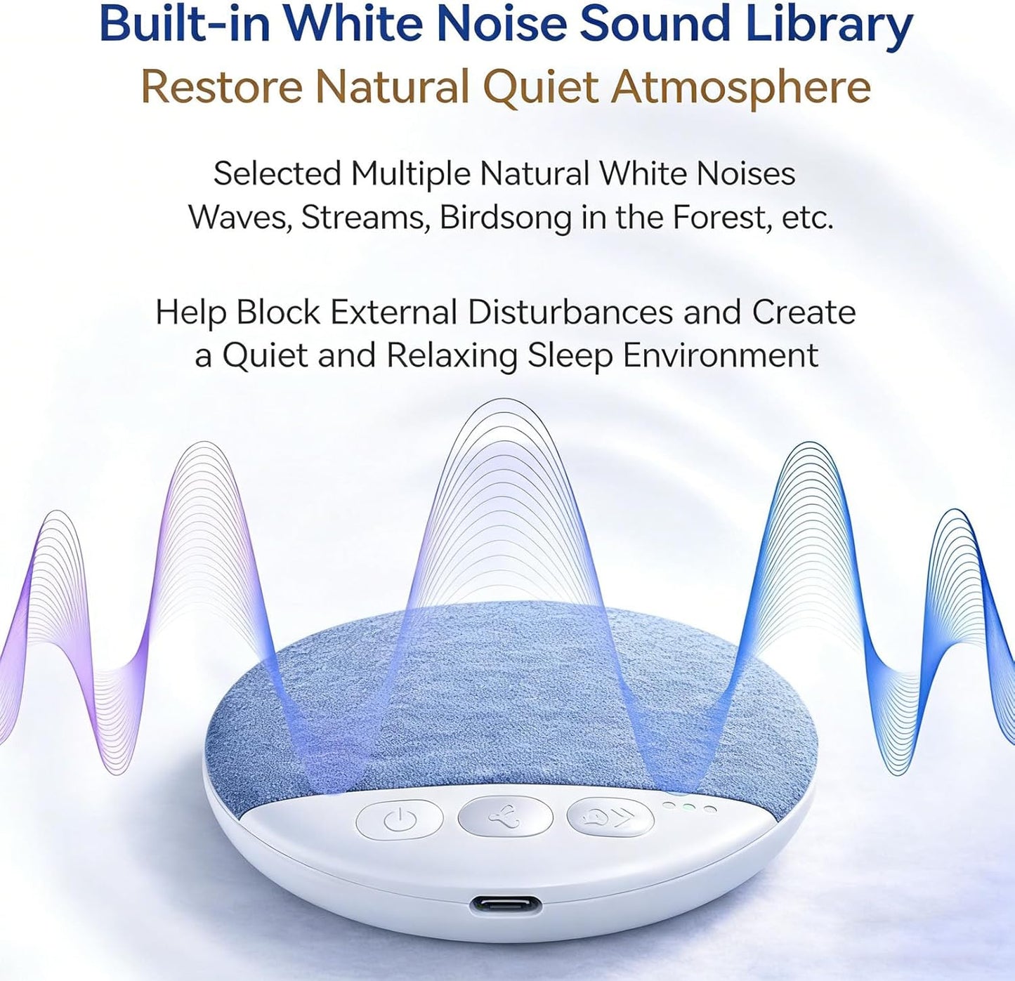 serfpardis 2026 New Pillow Speakers for Sleeping, Under Pillow Speaker for Sleeping Bluetooth with White Noise