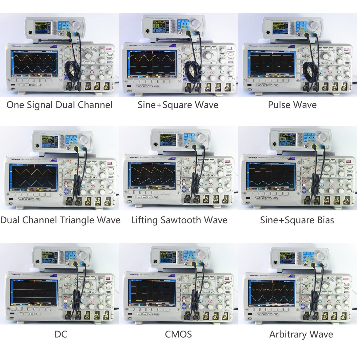 Koolertron Upgraded 30MHz DDS Signal Generator Counter,High Precision Dual-Channel Arbitrary Waveform Function Generator Frequency Meter 200MSa/s (30MHz)