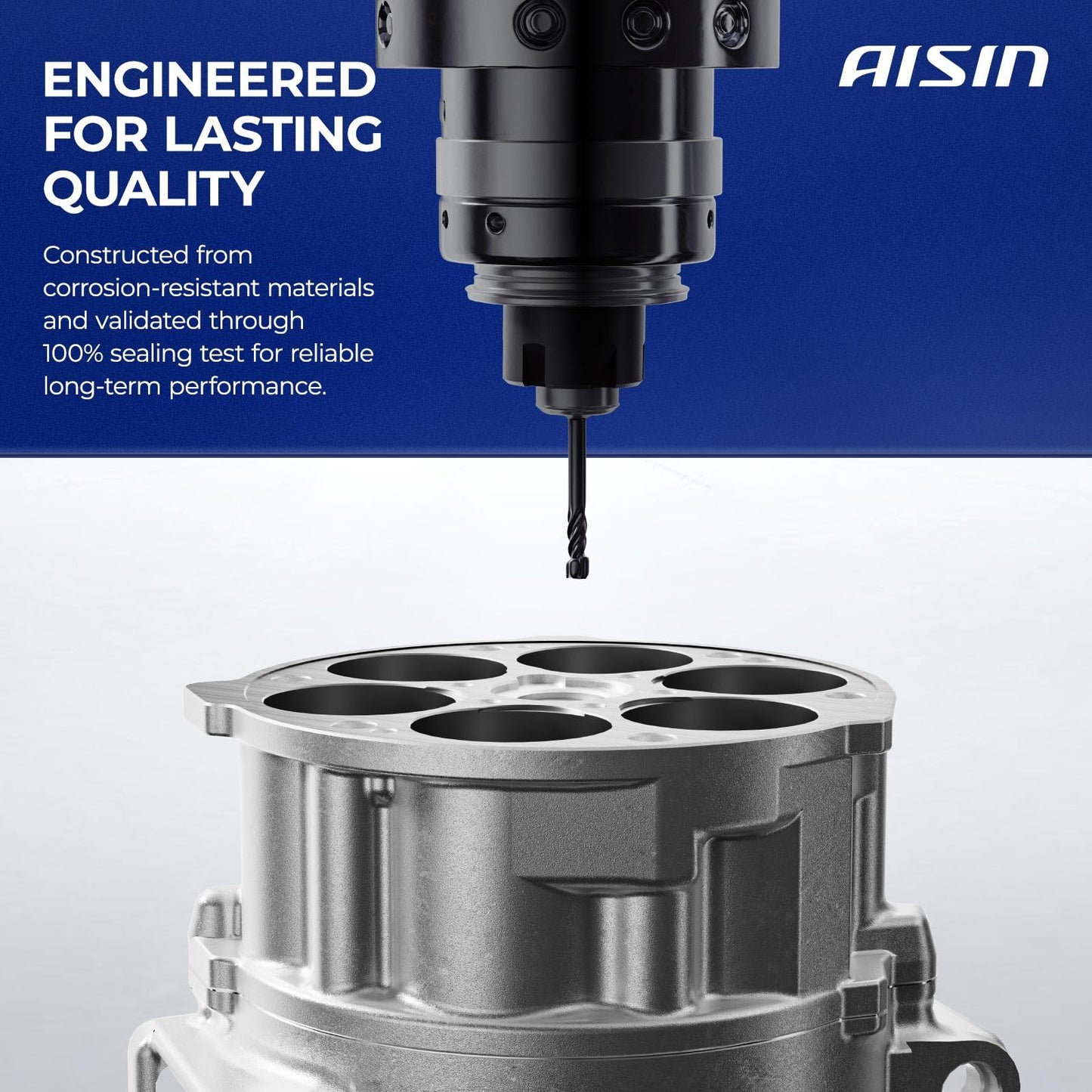 AISIN AFTERMARKET ACCN-00823 Air Conditioner AC Compressor - Compatible with INFINITI Q50 2014-2021 3.0L 3.7L, Q60 2017-2020 3.0L - with 7-Pulley Groove, with Clutch