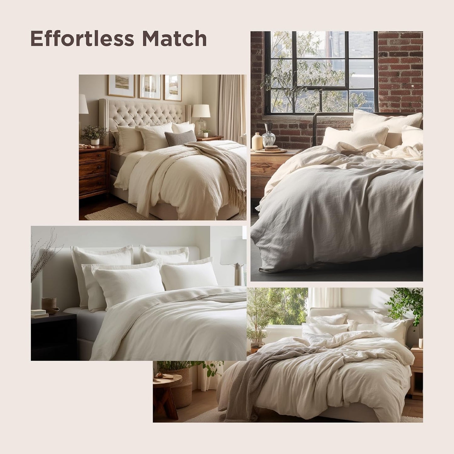Bedsure Pink Clay Duvet Cover Queen Size - 3 Pieces Prewashed Cotton-Like Extra Soft Bedding Set, Includes 1 Duvet Cover 90x90 Inches with Zipper Closure & 2 Pillow Shams, Comforter Not Included