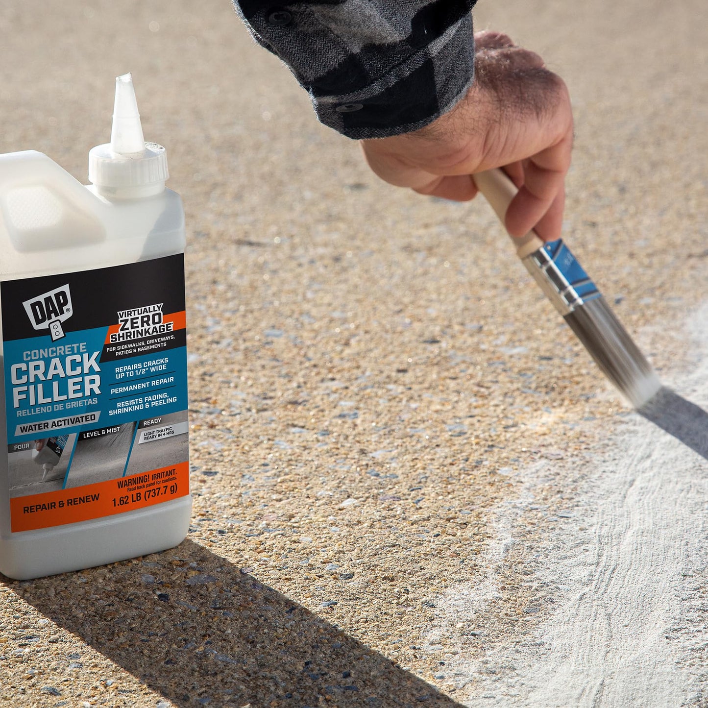 DAP Concrete Crack Filler, Gray, 1.62 lb (7079860500)