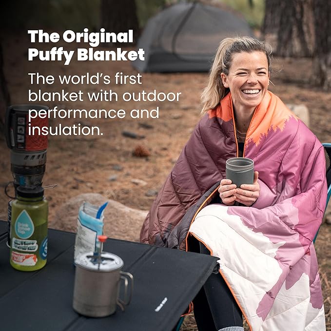 Rumpl Original Puffy Grand Teton National Park Blanket for Camping and Outdoors, V2, Grand Teton