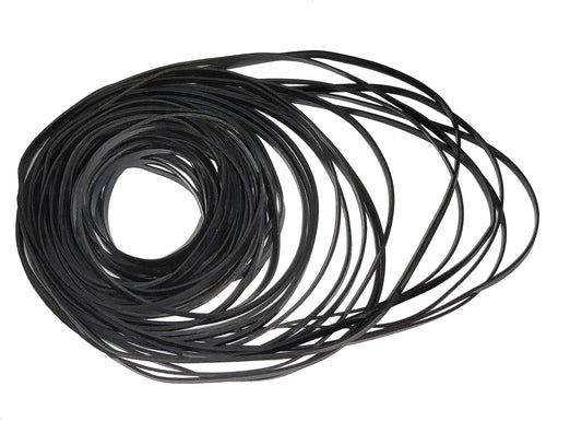MEFONKOU 40-135mm Cassette 3mm 50 Recorder Rubber Belts Mix Flat Belt for Repair Maintenance Tape Machine DVD CD LD VCR
