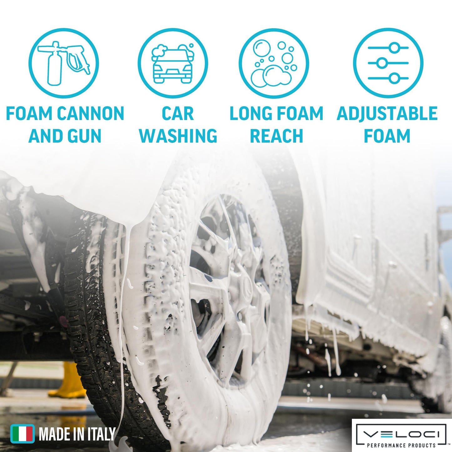 MTM Hydro Wide Mouth PF22 Foam Cannon and SGS28 Trigger Gun Kit for Pressure Washer