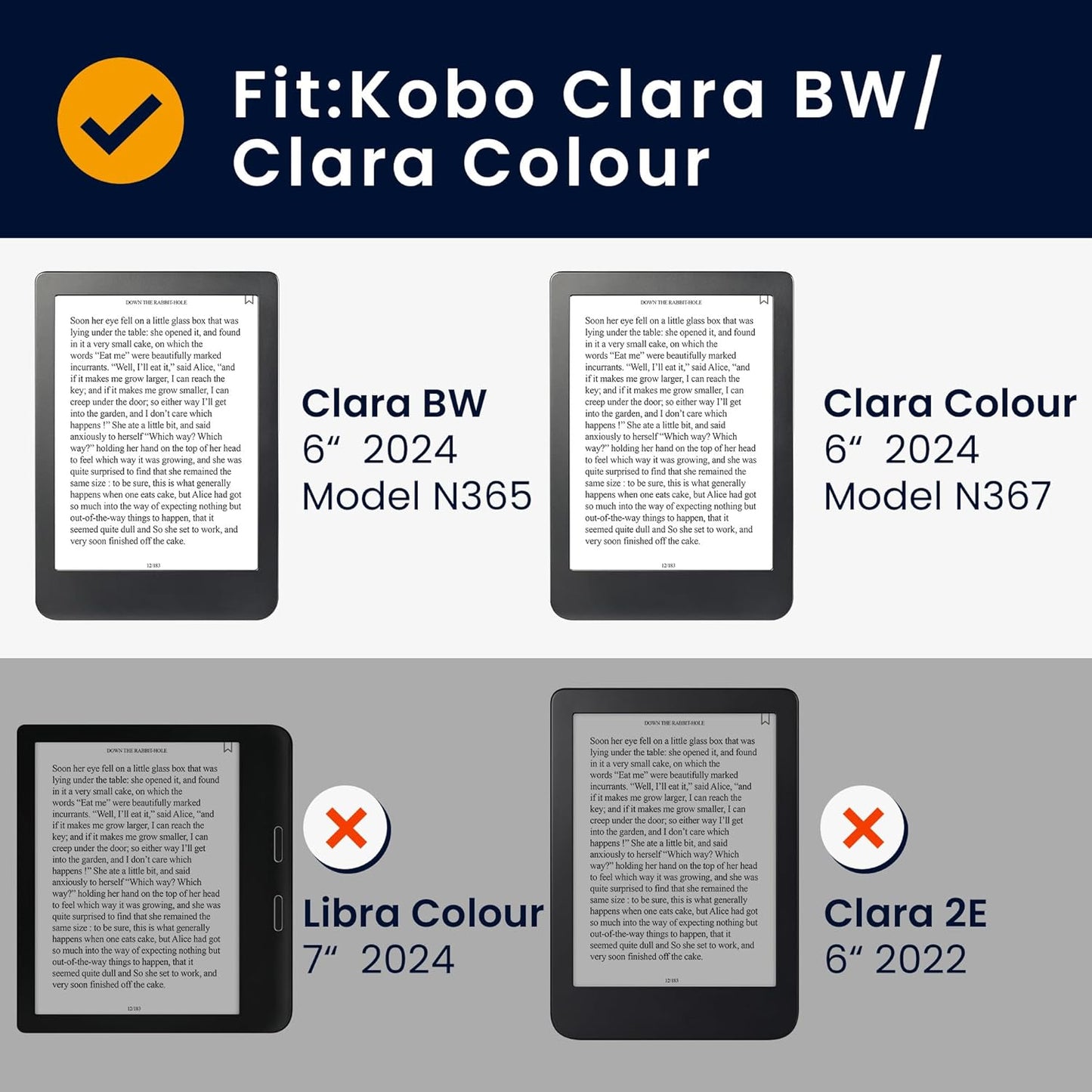 kwmobile Petrol Felt Fabric Case for Kobo Clara BW/Colour - Slim Book Style Protective Cover