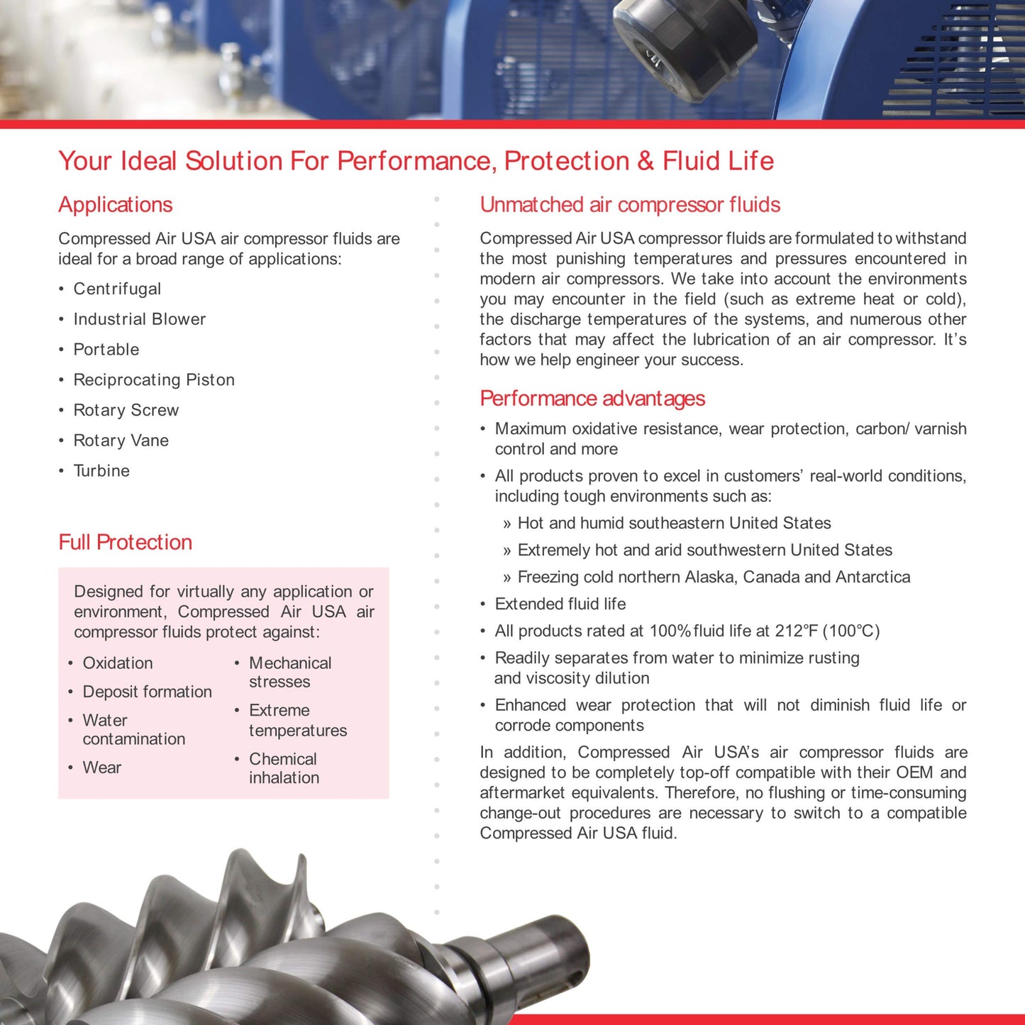 Food Grade 6000 Hour Rotary Screw Air Compressor Lubricating Oil - CompressedAirUSA - XL - Extended Life Oils (1 Gallon)