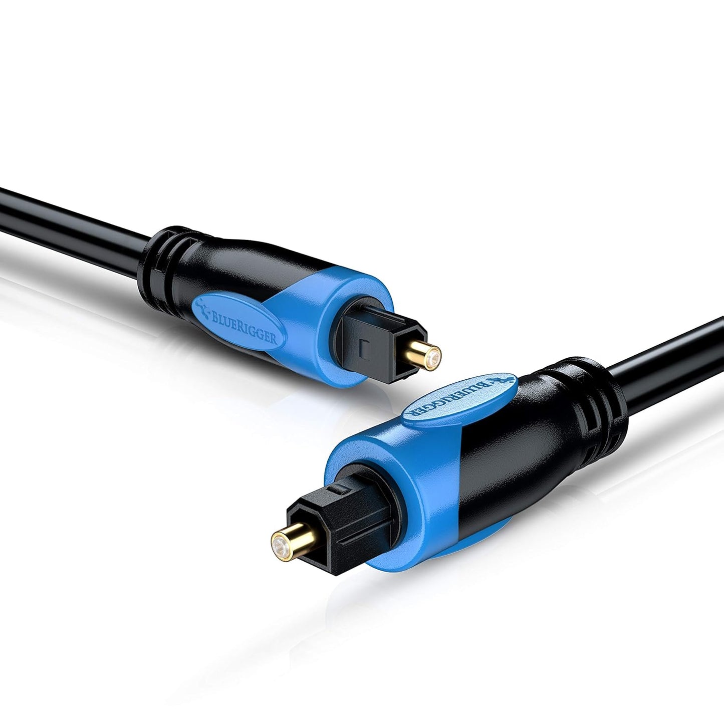 1.5FT 24K PS4 BlueRigger Toslink - Digital Optical Audio Cable - - (Fiber Optic Cable, Gold-Plated) S/PDIF Digital