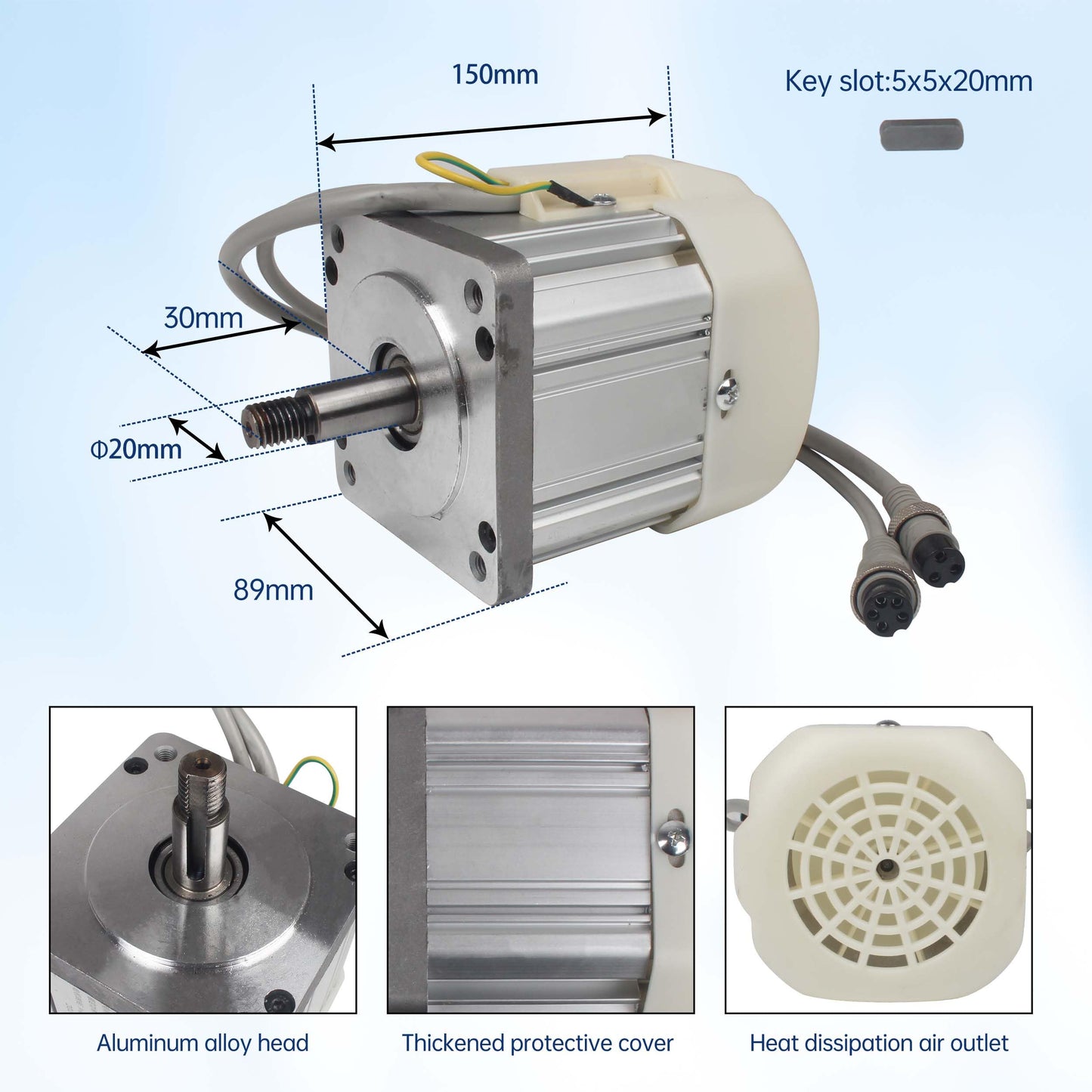 RATTMMOTOR 2.2KW Servo Motor Drive Kit 2200W 110V Permanent Magnet DC Brushless Servo Motor 200-4500RPM+Servo Motor Speed Controller for Woodworking Machine/Lathe/Drilling Machine/Reducer/Belt Sander