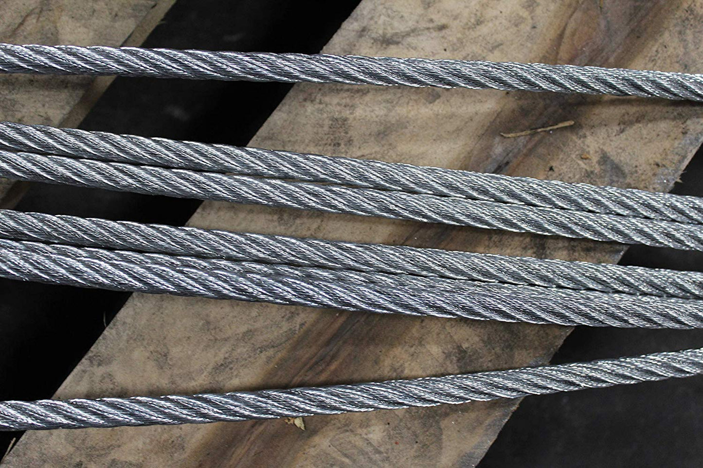 Two Leg Wire Rope Sling | 1.7 Ton Vertical Rated Capacity | Eye Hooks with Safety Latches | 5/16" Dia. | 4' Length | EIPS 6x25 IWRC | Hanes Supply (HSI) Heavy Duty Rigging Cable