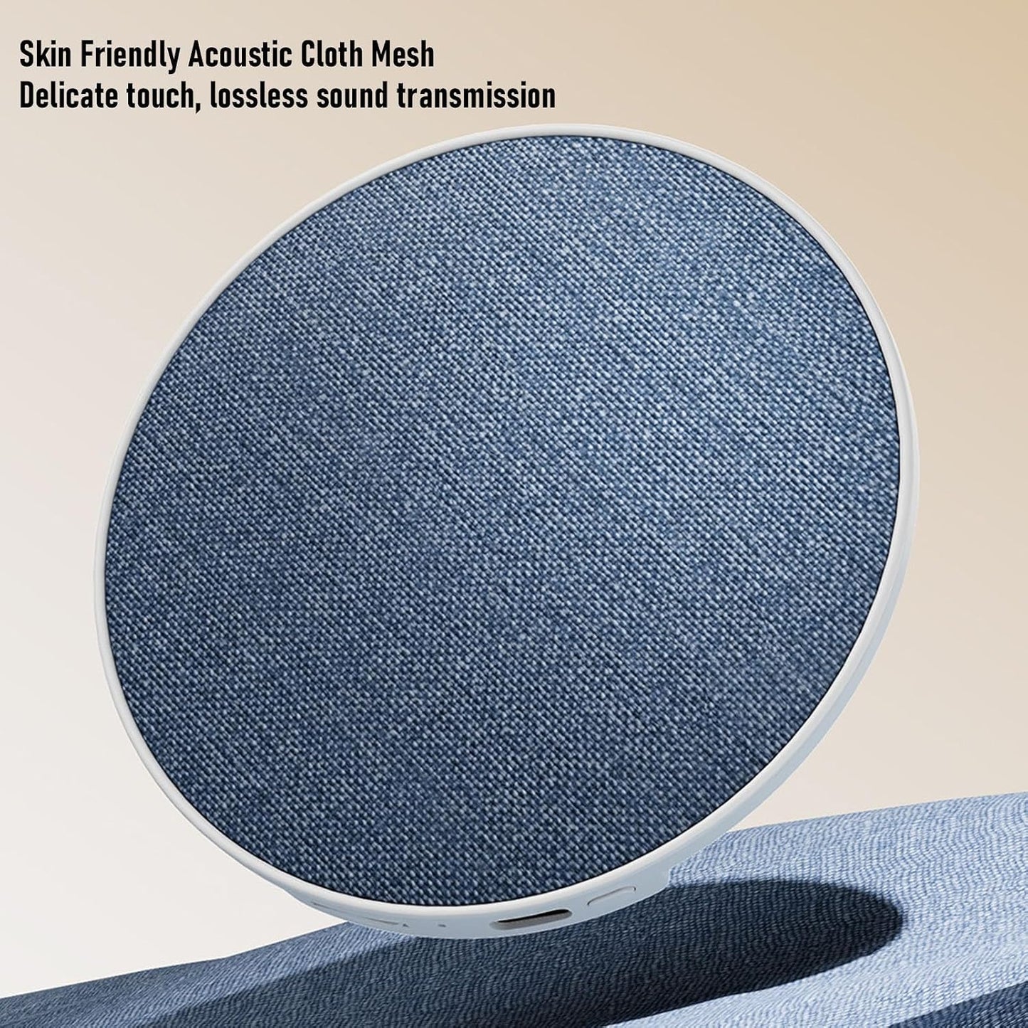 Yunir 3 Pillow Speaker for Sleeping, Mini Bluetooth Speaker Under Pillow with Automatic Off Timer, White Noise Sound
