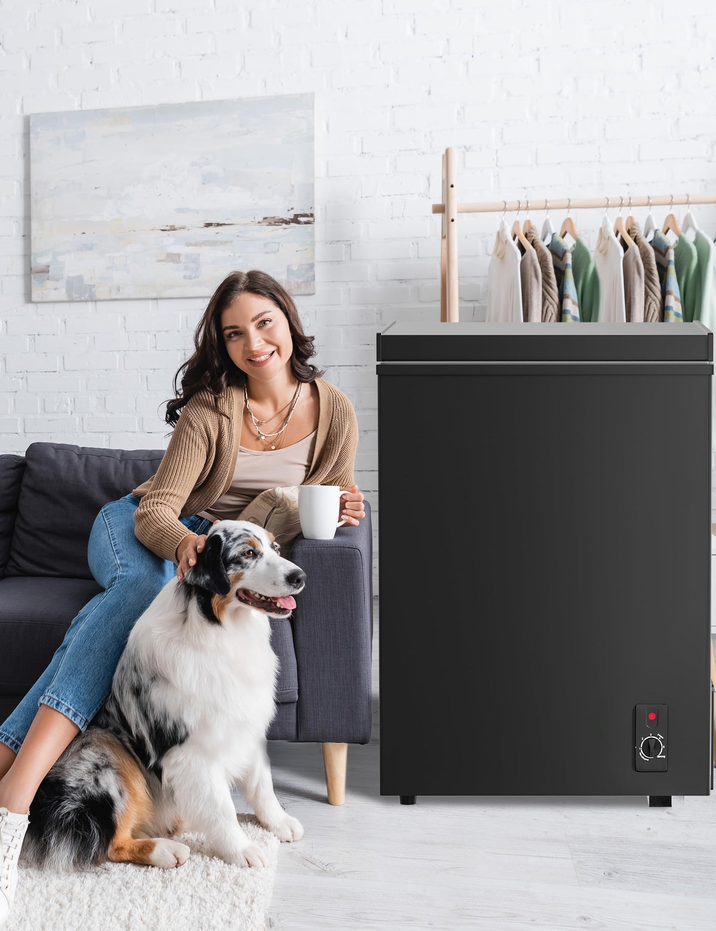 Bodacious Ultra Quiet Deep Freezer – 5.0 Cu Ft, Compact Design, Fast Freeze, Low Power Consumption, Ideal for Home, Restaurant & Small Shops