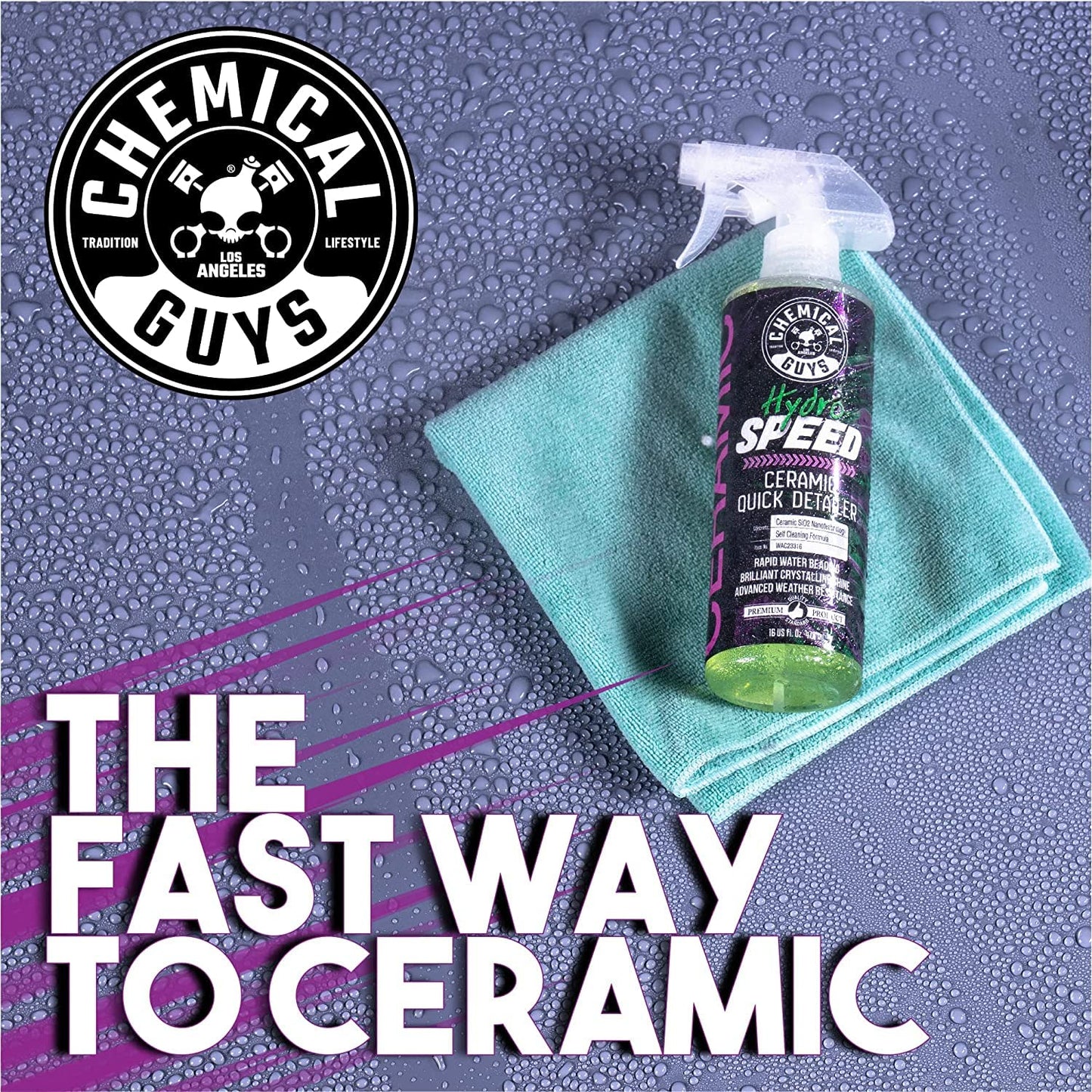 Chemical Guys HOL362 16-Piece Arsenal Builder Ceramic Car Wash & Protection Kit with Foam Gun, Bucket and (6) 16 oz Car Care Cleaning Chemicals (Works w/Garden Hose)
