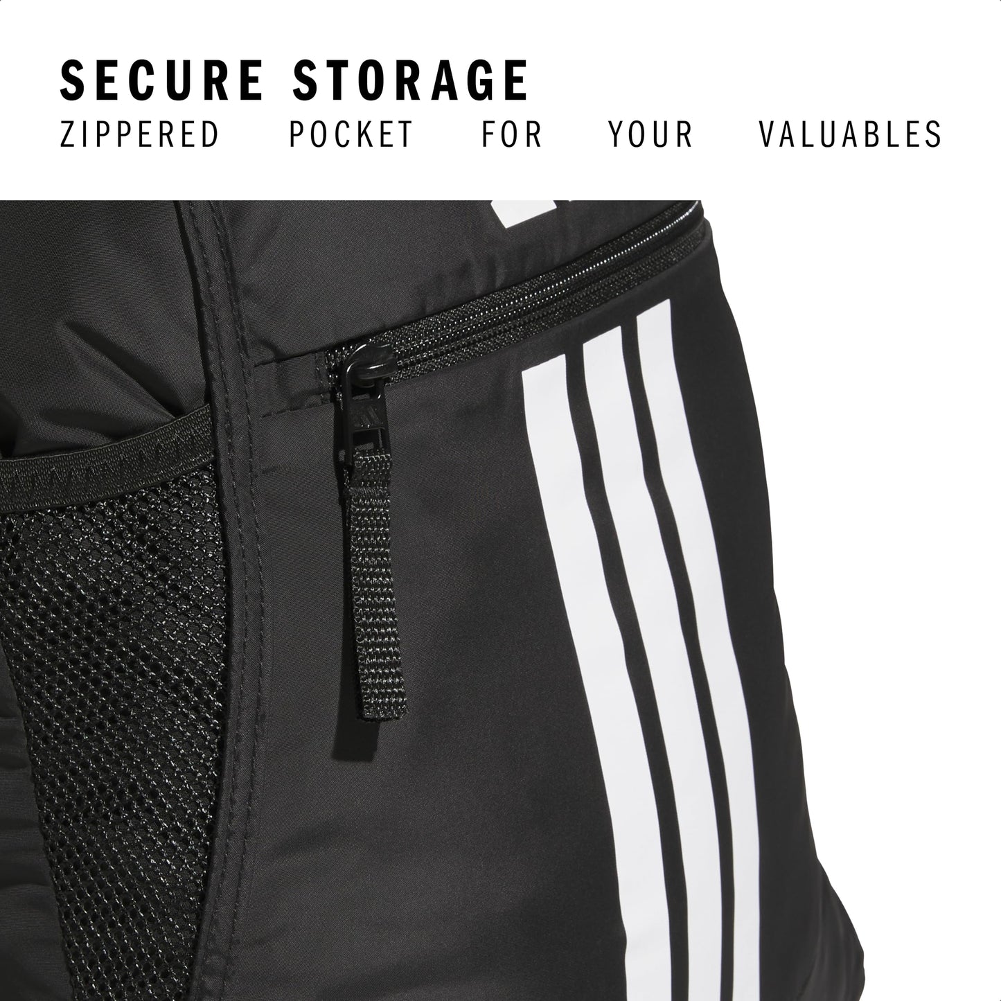 adidas Alliance Sackpack – Drawstring Backpack for Sports, Small Gym Bag