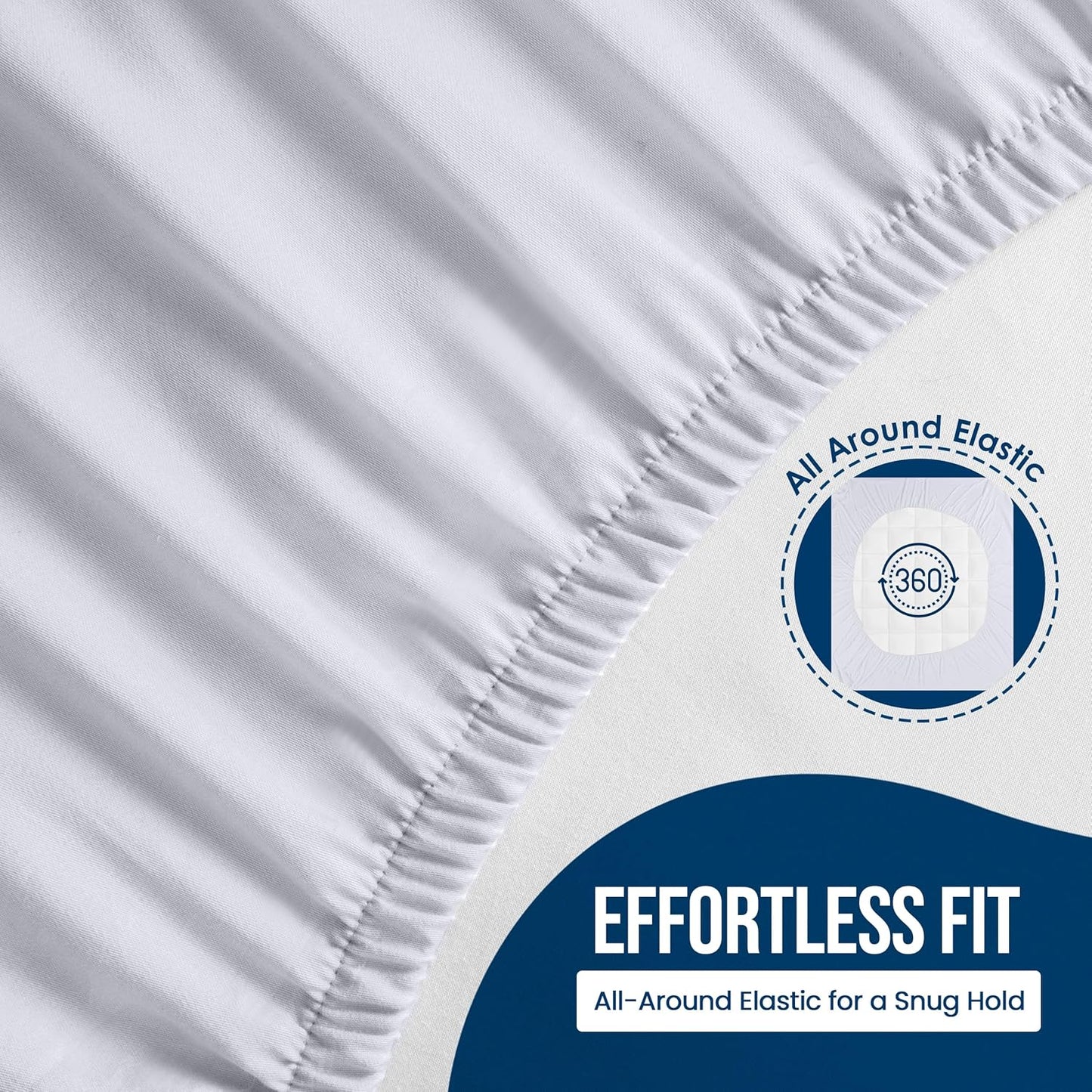 Twin Size Mattress Protector Waterproof 14 Pack, Premium 200 GSM Terry Mattress Cover, Soft & Breathable Bed Cover, Fitted Sheet Style Stretchable Deep Pockets 15" by Utopia Bedding (White)