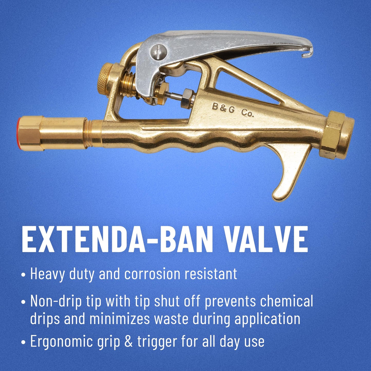 B&G - AccuSpray Elite Compact Sprayer (24000100) - 16 oz Stainless Steel Tank – Extenda-Ban Valve - 4-Way Crack & Crevice Tip – Includes Belt Holster – Adjustable Brass Nozzel – Multipurpose Spray
