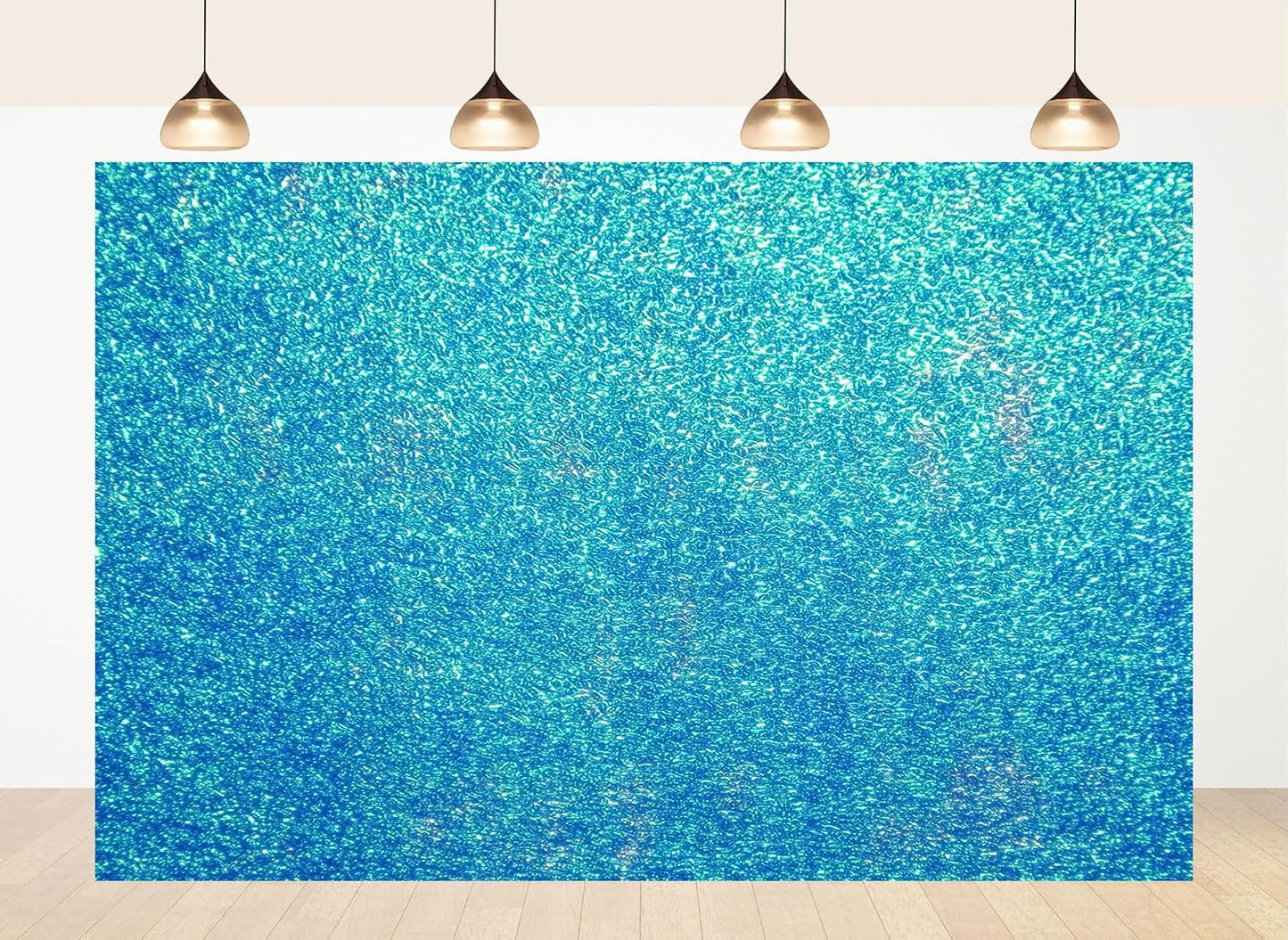 LidyMini 10x10ft Fabric Sparkling Blue Water Backdrop Glistening Ripple Texture Background Minimalist Nature Shooting