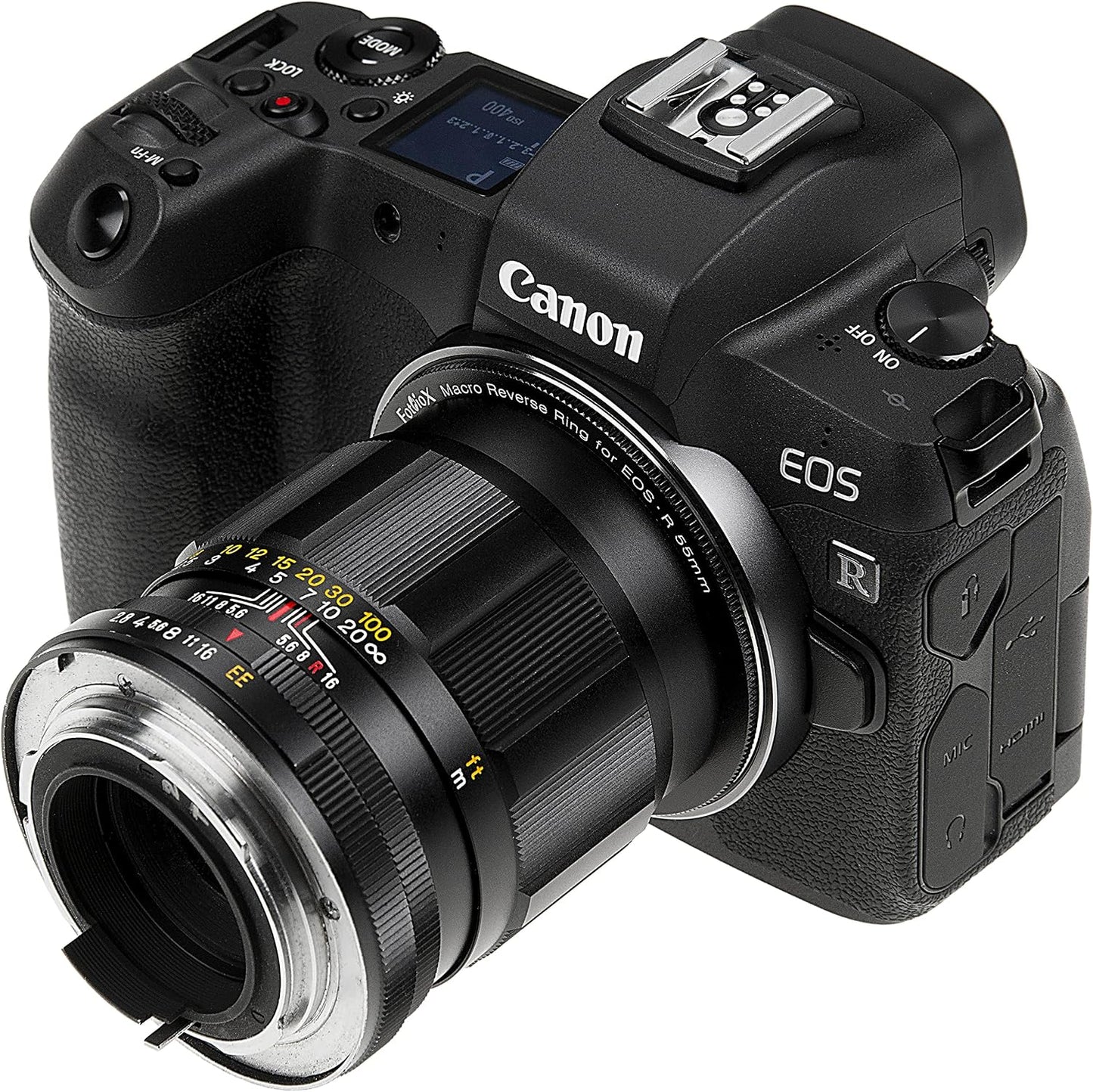 Fotodiox 52mm 52mm Cameras,Black,52-CRF Macro Reverse Ring Compatible with Canon RF - Camera Mount to Filter Thread